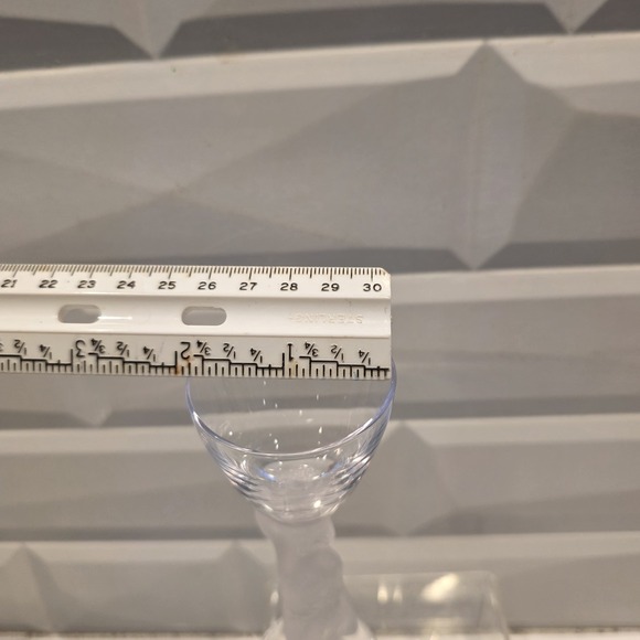 2 Bayel Bacchus "Baccante" Frosted Nude Male Cordual Glasses French Crystal - Picture 9 of 9